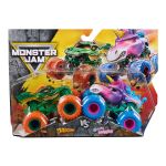 MONSTER JAM SET 2 MASINUTE METALICE DRAGON SI SPARKLE SMASH SCARA 1 LA 64 SuperHeroes ToysZone