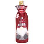 (DL) Decoratiune Craciun, husa model gnom pentru sticle, 29cm, rosu Household NewTrend