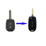 Carcasa Cheie Briceag pentru Transformat, Dacia Spring, Logan, 2017-2023, 2 Butoane, lamela HU136 AutoProtect KeyCars