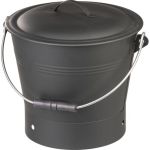 Galeata/recipient pentru cenusa, metal, negru, 8 L, Strend Pro GartenVIP DiyLine