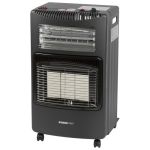 Incalzitor pe gaz, 2 in 1, ventilator electric, aprindere piezoelectrica, cu roti, furtun, regulator, 1.5-4.2 kW, 110-305 g/h, Strend Pro GartenVIP DiyLine