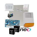 Kit alarma la efractie DSC NEO cu sirena exterioara KIT2016EXT-BS1 SafetyGuard Surveillance