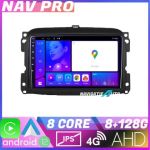 Navigatie Fiat 500 2015 2021 KIT 500new EDOTEC-LITE Android Ecran 720P Octa Core 8 128 Carplay CarStore Technology