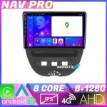 Navigatie Citroen C1 Peugeot 107 Toyota Aygo 2005 2014 EDOTEC-LITE Android Ecran 720P Octa Core 8 128 Carplay v2 CarStore Technology