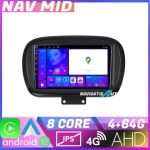 Navigatie Fiat 500 2014 KIT 539 EDOTEC-LITE Android Ecran 720P Octa Core 4 64 Carplay CarStore Technology