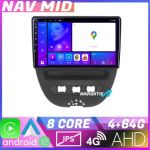 Navigatie Citroen C1 Peugeot 107 Toyota Aygo 2005 2014 EDOTEC-LITE Android Ecran 720P Octa Core 4 64 Carplay v1 CarStore Technology