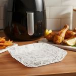 Hârtie de Coacere pentru Air Fryer - Cu Model, Pătrată, 20 x 20 cm - 50 Bucăți/Pachet Best CarHome