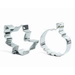Set 2 forme metalice pentru prăjituri – frunză și dovleac – 8 cm Best CarHome