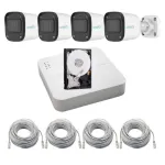 Sistem supraveghere complet IP Uniarch, 8 camere 2MP Full HD, Microfon, IR 30m, Pentru exterior, Vizualizare de pe mobil, NVR 8 canale, Accesorii montaj SafetyGuard Surveillance