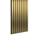 Riflaj MDF decorativ LDA PREMIUM de tip Panou Acustic, Auriu, 260x40 cm Household NewTrend