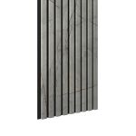 Riflaj MDF decorativ LDA PREMIUM de tip Panou Acustic, Marmura cu insertii aurii, 260x40 cm Household NewTrend