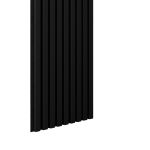 Riflaj MDF decorativ LDA PREMIUM de tip Panou Acustic, Negru, 260x40 cm Household NewTrend