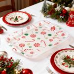 Tăviță decorativă – plastic – 34 x 23 cm – model bastonașe dulci Best CarHome