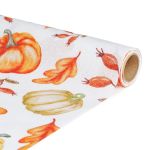 Traversă de masă decorativă – 180 x 28 cm – 70% poliester, 30% bumbac – model dovleac și frunze Best CarHome