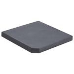 Placă de greutate umbrelă, negru, granit, 25 kg, pătrat GartenMobel Dekor