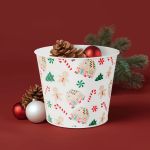 Ghiveci decorativ metalic – model căsuță din turtă dulce – Ø13 x 11 cm Best CarHome