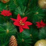 Decorațiune floare artificială – Poinsettia (floare de crăciun) – 50 cm Best CarHome