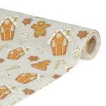 Frunner decorativ de masă – 180 x 28 cm – 70% poliester, 30% bumbac – model turtă dulce, crem Best CarHome