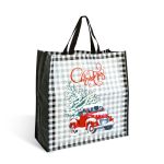 Geantă cadou decorativă – model negru cu camion roșu – 45 x 44 x 19 cm Best CarHome