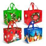 Pungă decorativă pentru cadouri – 31 x 25 x 17 cm – 4 modele – material textil nețesut Best CarHome