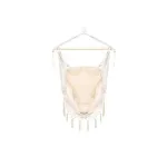 Hamac tip scaun, cu 2 perne, bej, max 100 kg, 100x130 cm GartenVIP DiyLine