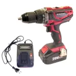 Masina de gaurit, insurubat (bormasina), cu percutie, cu acumulator 4 Ah Li-ion, 20 V, incarcator, mandrina 1.5-13 mm, Worcraft GartenVIP DiyLine