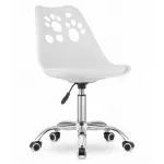 Scaun de birou, Artool, Print, rotativ, PP, alb, 50x57x81.5-93.5 cm GartenVIP DiyLine