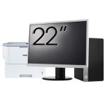 Pachet Calculator Second Hand HP ProDesk 400 G5 MT, Intel Core i5-8500 3.00 - 4.10GHz, 8GB DDR4, 256GB SSD + Monitor 22&quot; + Imprimanta Brother HL-L6300DW NewTechnology Media