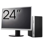 Pachet Calculator Second Hand HP ProDesk 400 G5 MT, Intel Core i5-8500 3.00 - 4.10GHz, 8GB DDR4, 256GB SSD + Monitor 24&quot; NewTechnology Media