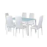 Leziter Set de masă Liana 6 1 alb Mobalis Homvera