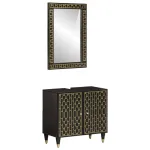 Set mobilier de baie, 2 piese, lemn masiv de mango GartenMobel Dekor