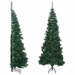 Brad de Crăciun artificial de colț, verde, 210 cm, PVC GartenMobel Dekor