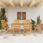 Set mobilier de grădină, 7 piese, lemn masiv de acacia GartenMobel Dekor