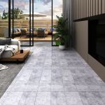 Plăci pardoseală autoadezive, gri ciment, 5,21 m², 2 mm, PVC GartenMobel Dekor