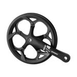 Foaie angrenaj Solid 252PP 3, 3/32, 52T, 170 mm, cu aparatoare dubla din plastic, fara logo, negru satin Ultimate FactoryBikes