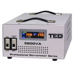 Stabilizator Tensiune Automat Servomotor 5000VA/ 3000W TED  Protectie Supratensiune, Subtensiune, Timp Delay Selectabil, Transformator Toroidal SafetyGuard Surveillance