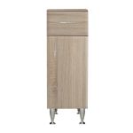 Leziter Dulap jos Bianca Plus 30 cu 1 ușă, 1 sertar, culoare stejar sonoma, dreapta Mobalis Homvera