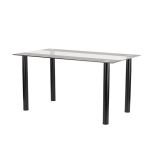 Leziter Masă de dining pătrată Riona, din sticlă, 140 cm Mobalis Homvera