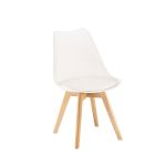 Leziter Scaun de masă Silla alb Mobalis Homvera