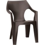 Curver Scaun de grădină Dante din plastic cu spătar jos Mobalis Homvera