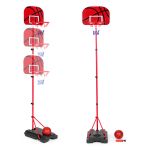 Homelux Placă de baschet pentru copii, cu înălțime reglabilă, cu pompă pentru minge Mobalis Homvera