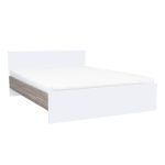 Leziter Pat dublu Miami fără cadru 160x200 cm alb-stejar York Mobalis Homvera