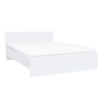 Leziter Pat dublu Miami fără cadru de pat 160x200 cm alb-alb Mobalis Homvera