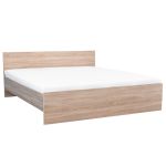 Leziter Pat dublu Miami fără cadru de pat 180x200 cm stejar Sonoma-stejar York Mobalis Homvera