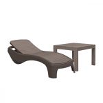 Curver Set șezlonguri de grădină Atlantic cu masă Rosario Mobalis Homvera