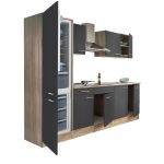 Leziter Mobilă de bucătărie Yorki 270 cu congelator inferior și frigider Mobalis Homvera