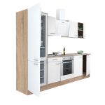 Leziter Mobilă de bucătărie Yorki 270 cu cuptor inferior și frigider cu congelator inferior Mobalis Homvera