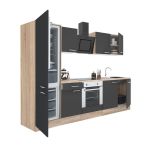 Leziter Mobilă de bucătărie Yorki 270 cu cuptor inferior și frigider cu congelator inferior Mobalis Homvera