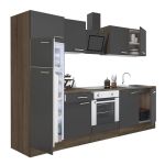 Leziter Mobilă de bucătărie Yorki 270 cu cuptor inferior și frigider cu congelator superior Mobalis Homvera