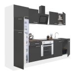 Leziter Mobilă de bucătărie Yorki 270 cu cuptor inferior și frigider cu congelator superior Mobalis Homvera